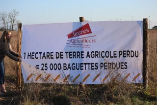 Les Jeunes agriculteurs dénoncent la perte de terres agricoles 
