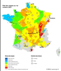 Recharge des nappes très incertaine en octobre