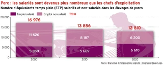 Porc : les salariés plus nombreux que les chefs d’exploitation