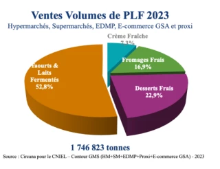 Le marché des produits laitiers frais a bien résisté en 2023